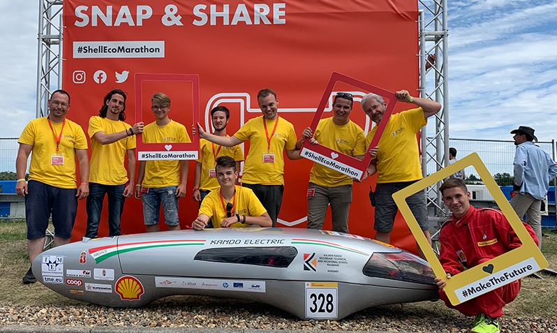 Csapat a 2019-es shell-eco maratonon.